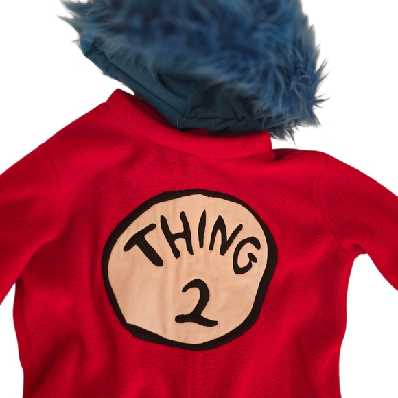 Pottery Barn Kids Dr Seuss Thing 2 Halloween Costume - Picture 2 of 3